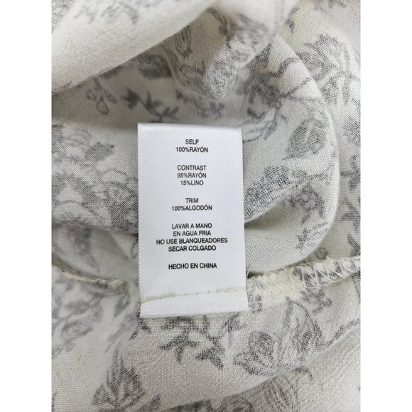 NWOT Sunday in Brooklyn Sweetbrier Tunic Womens L Rayon Floral Long Sleeve - Picture 5 of 5